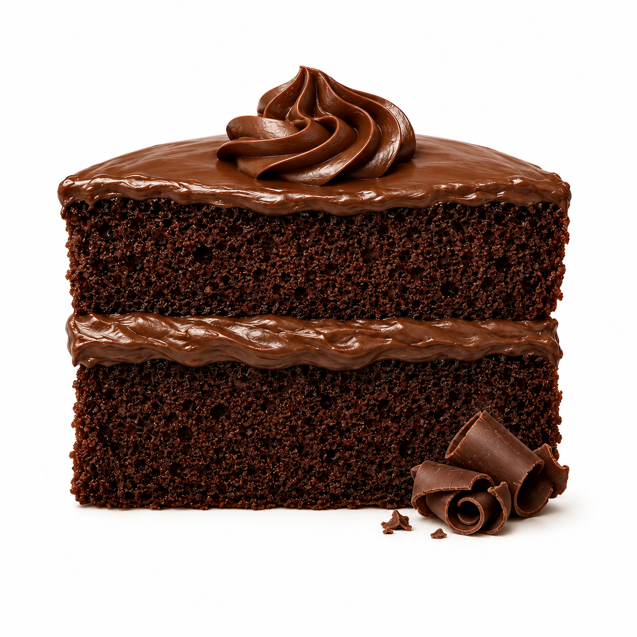 Chocolate sponge with chocolate buttercream